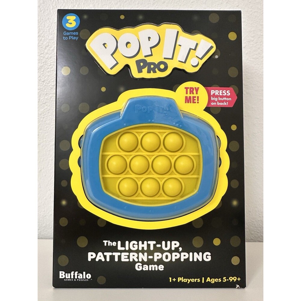 Pop It! Pro  The Original Light Up Pattern Popping Pop It! Game from Buffalo